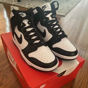 Nike Dunk High Panda Black/White RETRO with receipt